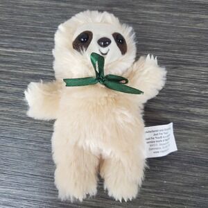 Just For You Beige Cream Sloth Tiny Plush Mini 6" Stuffed Animal